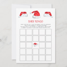 Kerst Santa Baby Bingo Baby shower spel