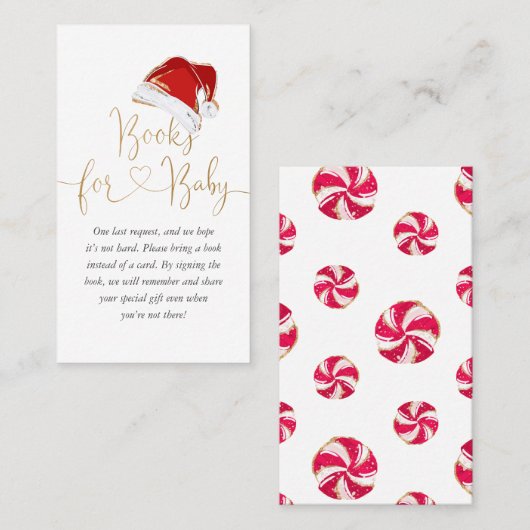 Kerst Santa Baby Boeken voor Baby Enclosure Kaart Visitekaartje (Voorkant / Achterkant)