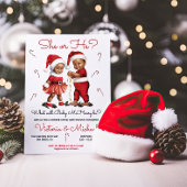 Kerst Santa Baby Geslacht Onthullen Baby shower Kaart