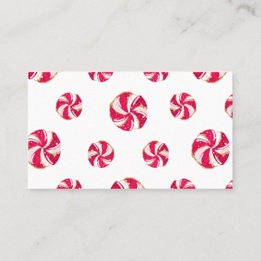 Kerst Santa Baby Luier Raffle Behuizing Kaart Visitekaartje (Achterkant)