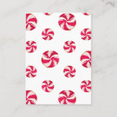 Kerst Santa Baby Registry Enclosure Kaart Visitekaartje (Achterkant)