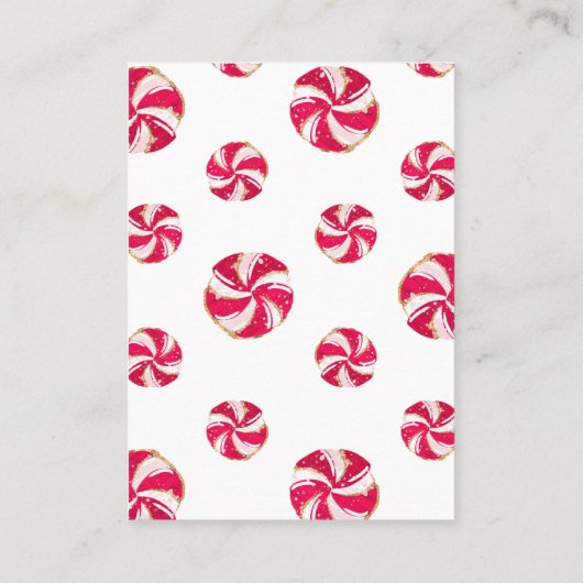 Kerst Santa Baby Registry Enclosure Kaart Visitekaartje (Achterkant)