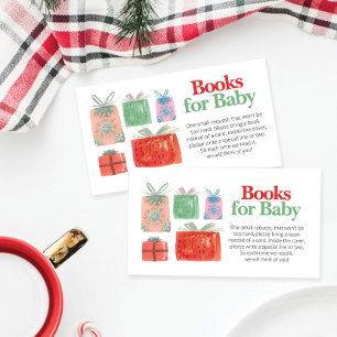 Kerst Santa Baby shower Boeken voor Baby Kaart