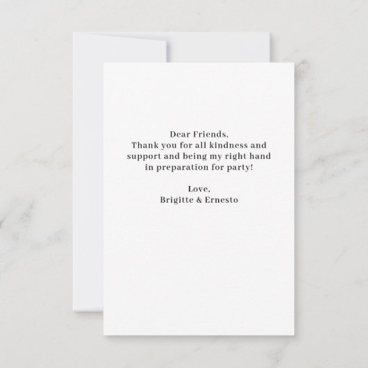 Kerst Santa Baby shower Flat Dank u kaart (Achterkant)