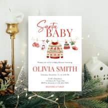 Kerst Santa Baby shower