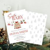 Kerst Santa Baby shower Kaart