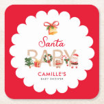 Kerst Santa Baby shower Kartonnen Onderzetters<br><div class="desc">Verras uw gasten dit feestelijke seizoen met onze Santa Baby Christmas Baby shower Paper Onderzetters. Deze onderzetters, die barsten van feestvreugde, zijn de perfecte aanvulling op uw feest. Hoe schattig ze ook zijn, ze zijn er zeker van dat je baby shower er een is om te onthouden. Overeenkomende items in...</div>