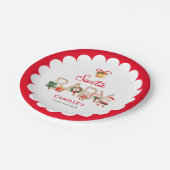 Kerst Santa Baby shower Papier Bord (Gekanteld)