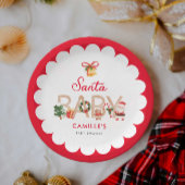 Kerst Santa Baby shower Papier Bord