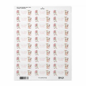 Kerst Santa Baby shower retouradres Etiket (Full Sheet)