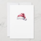Kerst Santa Baby shower Trendy Minimal Bedankkaart (Achterkant)