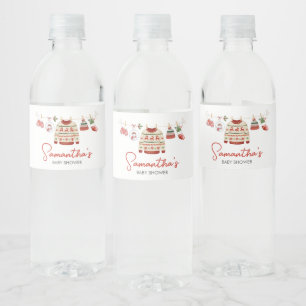 Kerst Santa Baby shower Waterfles Etiket