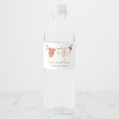 Kerst Santa Baby shower Waterfles Etiket (Voorkant)