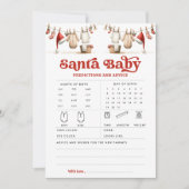 Kerst Santa Baby voorspellingen advies spel Kaart (Voorkant)