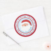 Kerst Santa Baking label Stickers (Envelop)