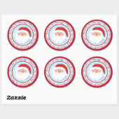 Kerst Santa Baking label Stickers (Vel)