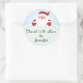 Kerst Santa Baking label Stickers (Tas)