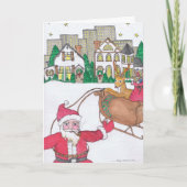 KERST - Santa City Feestdagen Kaart (Voorkant)