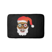 kerst santa claus grappig Pineappel Badmat (Voorkant)