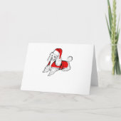 kerst santa claus poodle (Achterkant)