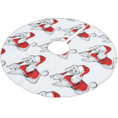 kerst santa claus poodle kerstboom rok (Gekanteld)