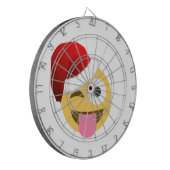 kerst santa claus winnaar emoji dartbord (Voorkant Links)