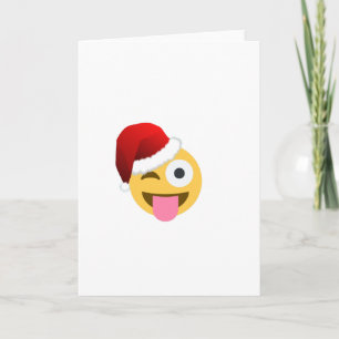 kerst santa claus winnaar emoji feestdagen kaart