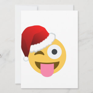 kerst santa claus winnaar emoji feestdagenkaart