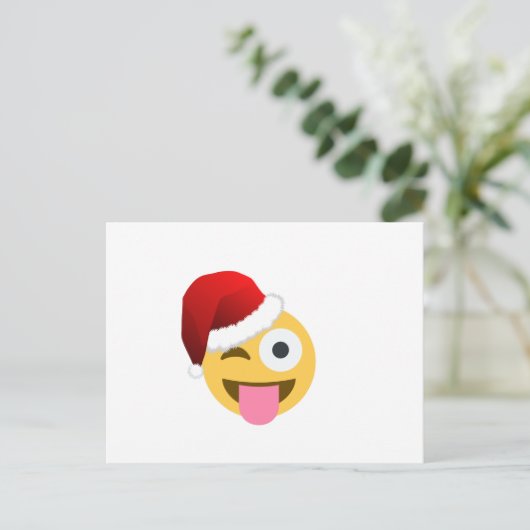 kerst santa claus winnaar emoji feestdagenkaart