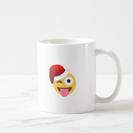 kerst santa claus winnaar emoji koffiemok (Rechts)