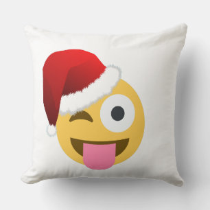 kerst santa claus winnaar emoji kussen