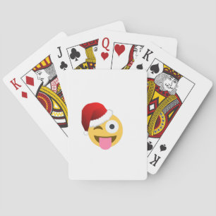 kerst santa claus winnaar emoji pokerkaarten