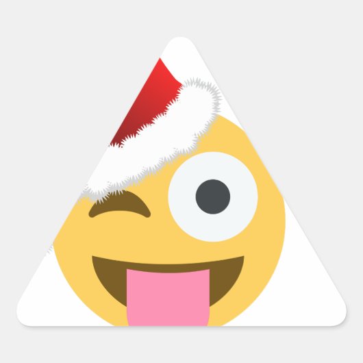 kerst santa claus winnaar emoji sticker (Voorkant)
