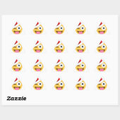 kerst santa claus winnaar emoji sticker (Vel)