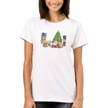 kerst santa en cadeau