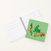 Kerst Santa Frog Merry Christmas Notitieboek (Binnen)