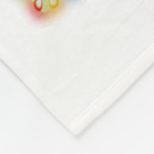 kerst santa hamster fleece deken (Hoek)