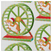 kerst santa hamster stof (Close Up)