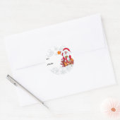 Kerst Santa Holiday Gift Label (Envelop)