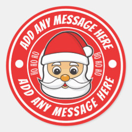 Kerst Santa Sticker Labels Persoonlijk