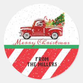 Kerst Santa Truck Stickers