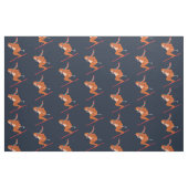 Kerst Sasquatch Bigfoot Yeti Ski Stof (Fat Quarter)