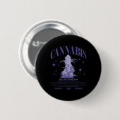 Kerst Sativa Hybride Stam Blue Dream Ronde Button 5,7 Cm (Voorkant /achterkant)