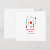 Kerst Scandi Minimalistisch Eenvoudig Vakantie Feestdagenkaart (Voorkant / Achterkant)