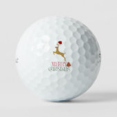 Kerst Scandinavisch patroon  Golfballen (Voorkant)