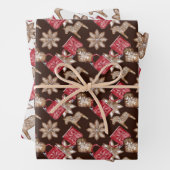 Kerst  Scandinavisch patroon Inpakpapier Vel (In situ)