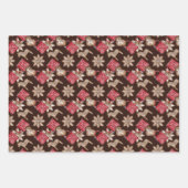 Kerst  Scandinavisch patroon Inpakpapier Vel (Voorkant)