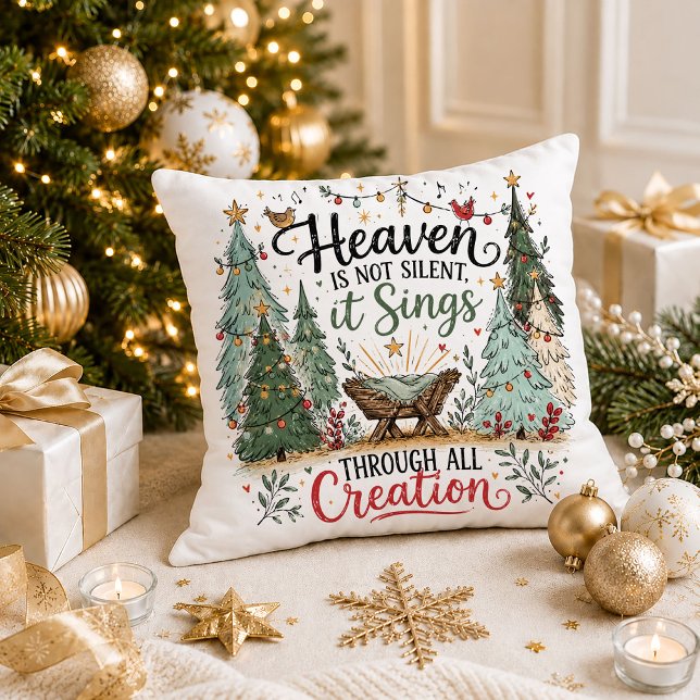 Kerst Scandinavisch Quote Worp Kussen Decor (Christmas Scandinavian Quote Throw Pillow Decor)