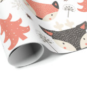 Kerst Scandinavische dieren inpakpapier (Rol Hoek)