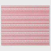 Kerst Scandinavische klassieke patroon Cadeaupapier (Vlak)